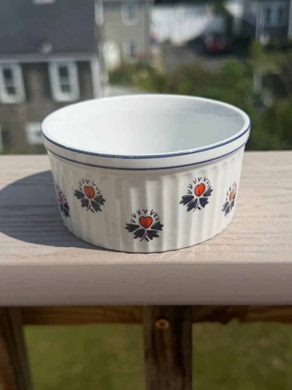 Schmid Design Folio Brasserie Line Souleiado Print Mini Casserole Dish, Vintage